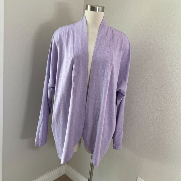 Coolibar Womens Plus 3X LumaLeo Sun Wrap UPF 50+ Organic Cotton Open Cardigan - Picture 1 of 10